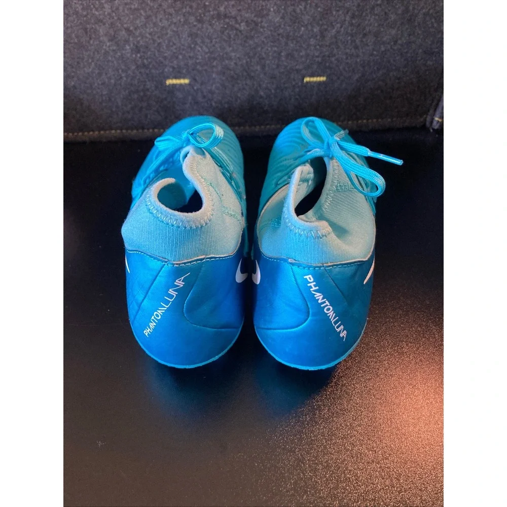 Nike Phantom Luna II Academy FJ2585-400 Blue Fury Soccer Cleats Size 7